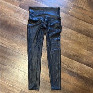 SPANX Black Faux Leather Pants NWOT